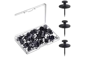 30 PCS Renter Friendly Double Headed Tacks, No-Tool Push Pin Wall Hooks for Picture Hanging, Star-Shaped Zinc Alloy Hangers f