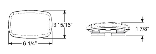 Blazer C6355 Red LED Emergency Light / Work Light with 24-Diodes - Pack of 1
