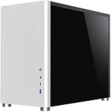 GameMax Spark Micro-ATX Gaming PC Case Dual Tempered Glass USB3 Type C White view 14