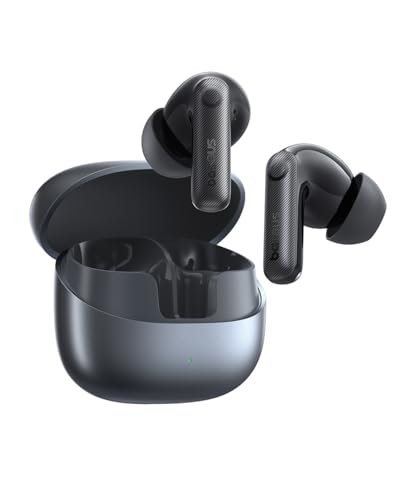 Baseus EP10 Pro Audífonos Inalámbricos Bluetooth con Cancelación de Ruido Adaptativa, EQ Adaptativo, LDAC Hi-Res, 6 Micrófonos IA, 55H Batería, IP55, Bluetooth 6.0 (Negro)