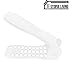 Utopia Living Adjustable Shoe Rack | Space Saving Shoe Slotz | 4 Pack White
