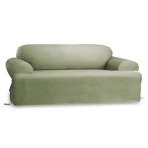 Amazon.com: Chezmoi Collection Soft Micro Suede Solid Sage Green T