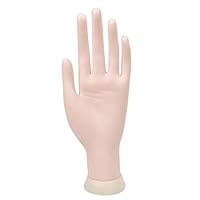 Manicure Practice Hands & Fingers Nail Hand Practice Model Flexible Movable Soft Plastic Hand for Fake Nail Art Starter Training 02