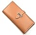 KLOUD City Light Brown synthetic leather women wallet with a belt closure
