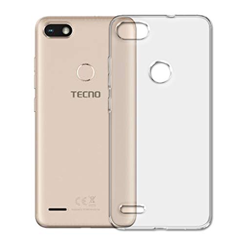 SKMO Protective Silicon Soft Transparent Shockproof Back Cover Case for Tecno Camon iSky IN2