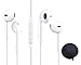 AY Cellular Wired earbuds earphones High Fidelity Sound Bass Work Out Sweat Proof Phones with Microphone for All Phones and Tablets with 3.5 mm Plug, White