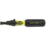 Klein Tools 85191 7-1/2-Inch Conduit-Fitting and Reaming Screwdriver,Black/Yellow,Small