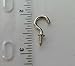Nickel Silver Cup Hooks 1/2