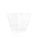 Square Mini Dessert Cup - 2 Ounce - Durable Crystal Clear Plastic - 50 Count - Ideal for Desserts, Appetizers, Entrees, Puddings, Mousse and More!
