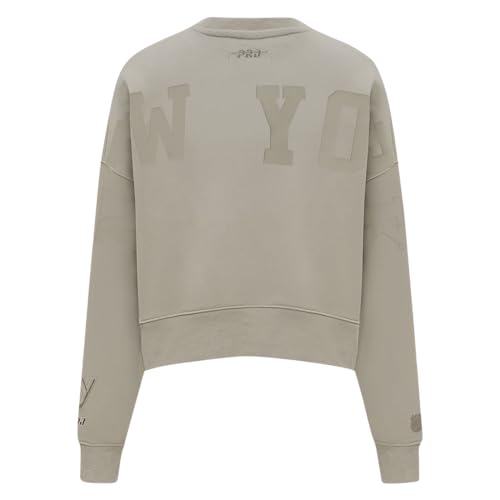 Pro Standard Womens NHL New York Islanders Wingspan Crewneck Sweatshirt Taupe