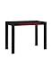 Novogratz Ameriwood Home Parsons Desk with Drawer, Black/Red