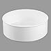 mDesign Plastic Spinning Lazy Susan Round Turntable Storage Tray Bin - Bathroom Vanity Countertop Rotating Organizer for Makeup, Cosmetics, Vitamins, Shaving Kits, First Aid Supplies - White
