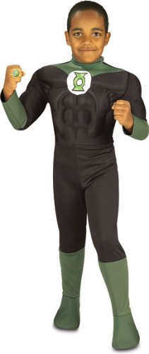 Rubie's Costume Green Lantern Deluxe Muscle Chest Child Costume