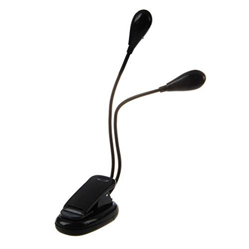 Super 2 Dual Arm White LED Music Stand Light Lamp New