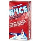 N'ICE Sugar Free Cough Suppressant Oral Anesthetic Lozenges Cherry -- 24 Lozenges