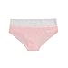 6 Pack: Free to Live Women's Lace Band Cotton Hipster Panties - Made in USA (Medium, Baby Pink, Blue, Fuchsia, Heather Grey, Red, White)