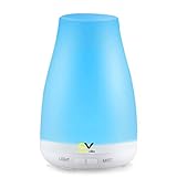 Cellularvilla Aromatherapy Essential Oil Diffuser 7 colors - 100 ml Portable Ultrasonic Cool Mist Aroma Humidifier with changing Colored LED Lights, [Waterless Auto Shut-off] and Adjustable Mist mode