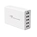 USB Charger, Roopower 40W 8A 5-Port Multi-Port USB Charging Station Wall Travel Charger for iPhone 6s / 6 / 6 Plus, iPad Air 2 / mini 3, Galaxy S7/ Edge/ S6 / Edge / Plus, Note 5 and More - White