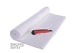 CM-Ceramics 1/2" x 24" x 25" 2400 F Ceramic Fiber Insulation 8 Pound Morgan Ceramics and Knife for Foundries, Forges, Wood Stoves. Made in The USA