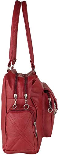 bizarre vogue women's stylish handbag (maroon, bv973)