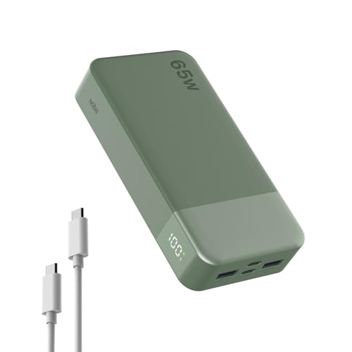 NOBIS Powerbank 20000mAh, 65W Schnellladung Power Bank