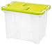 IRIS USA, Inc. Portable Wing-Lid Scrapbook File Box, Green
