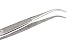 SE Stainless Steel Curved Splinter Tweezers - 517TW-CH