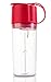 Umoro V3: The 3 in 1 BPA-Free Protein Shaker + Water Bottle and Convenient 50cc Top-End Storage Compartment for Protein Powder + Supplements with 100% Leak Proof Design, 20oz - Rush Red