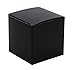 Iconikal 4 x 4 x 4 inch Gift Or Favor Box, Black, 100-Count
