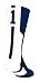 TCK Player Id Navy/White Number Crew Sock (#1 - Single Sock, Small)