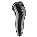 Electric Razor for Men - Lavieer Wet and Dry Rechargeable Mens Rotary Shaver with Pop-up Beard Trimmer Cordless Waterproof, 100-240v Worldwide Travel Universal, Pink