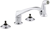 KOHLER K-7765-K-CP Triton Kitchen Sink Faucet, Polished Chrome (Handles Not Included)