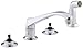 KOHLER K-7765-K-CP Triton Kitchen Sink Faucet, Polished Chrome (Handles Not Included)