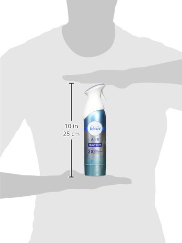 FEBREZE AIR MIST AIR FRESHENER SPRAY, ODOR-FIGHTING ROOM SPRAY, AIR FRESHENERS FOR HOME AND BATHROOM AND KITCHEN, AEROSOL CAN, HEAVY DUTY CRISP CLEAN SCENT, 8.8OZ, 1 COUNT
