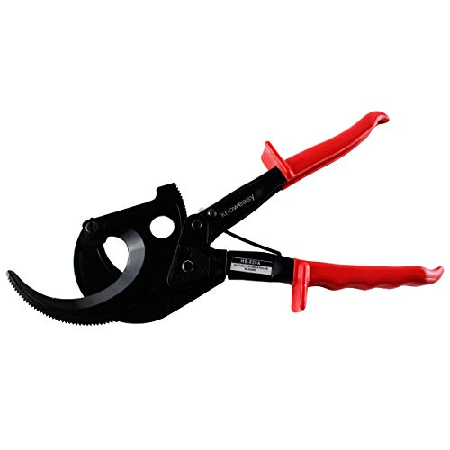 Knoweasy Cable Cutter and Ratchet Wire Cutter Works for Aluminum and Multi-core Cables up to 400mm²