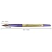Pana USA Acrylic Nail Brush100% Pure Kolinsky Hair New LIMITED EDITION BEIGE PURPLE Wood Handle with Purple Ferrule Round Shaped Style (Size # 10)