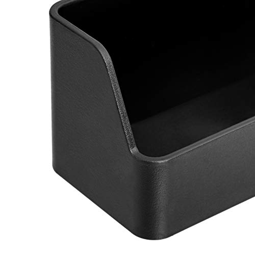 Amazon Basics Plastic Desk Organizer Name Card Holder, Black Pricepulse