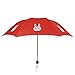 Creative Folding Cute Rabbit Sun-Rain Lightweight 8 Ribs Travel Umbrella Red