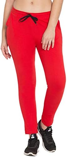 Cotton Solid Casual Track Pants for Women