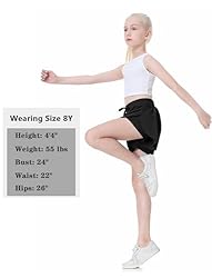 EXARUS Girls Flowy Butterfly Shorts Athletic 2 in 1