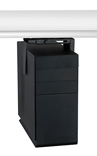 Mount-It! CPU Under Desk Mount Computer Tower Holder Adjustable Height and Width Wall-Mountable