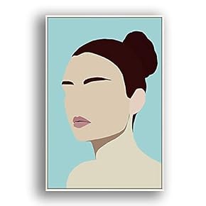 Framed Canvas Wall Art for Living Room, Bedroom Minimalist Abstract Canvas Prints for Modern Home Decoration Ready to Hang - 16"x24" inches
