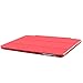 BESDATA Ultra Thin Magnetic Smart Cover [Wake/Sleep Function]& Translucent Back Case for Apple 1st Gen Generation iPad Mini + Screen Protector + Cleaning Cloth + Stylus (Red)