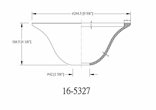 Hardware House 16-5327 Replacement Dover Alabaster Glass Satin Nickel Height: 4.13 inch, Width: 9.63 inch, Top Opening = 1-1/2 inch