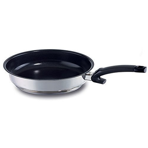 Fissler 138 103 24 100 Crispy Ceramic Comfort Frying pan, Small, Silver/Black - Thumbnail 6