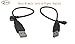 (2-Pack SinLoon USB 2.0 Male to Mini-B Male Extension Cable,Mini-B Male Left & Right Angled 90 Degree for Car GPS MP3 / MP4 / DV/Digital Camera/Smartphone/Tablet Digital Hard Disk (Mini-B,L-R)
