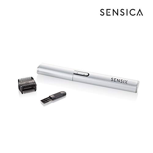 SENSIX Trimmer To Go - Cordless Hedge Precision Unwanted Hair Removal [Eyebrows, Neckline, Sideburns, Beard, Nose & Ear] Precise Trimming with Adjustable Head and Stainless Steel Blade Electric Edger - Thumbnail 2