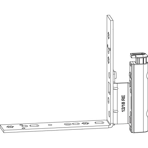 MACO Nastro per cuscinetti pieghevoli con ĂśV destro, per finestre in legno, 12/20-13 mm, portata 160 kg, acciaio zincato bianco