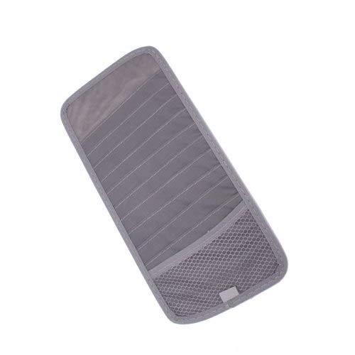 ZAMTAC TFBC Grey Car Sun Visor 12 Disc CD DVD Card Case Wallet Storage Holder Organizer - Thumbnail 3