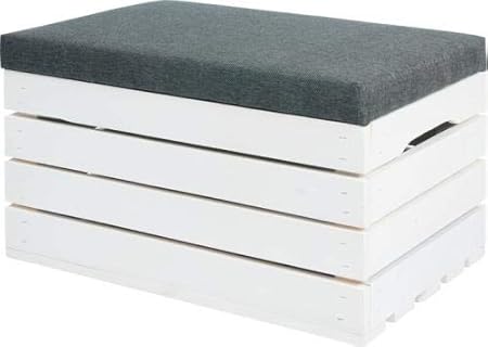QLS - Caja de Madera para Sentarse, 60 x 40 x 35 cm: Amazon.es: Hogar